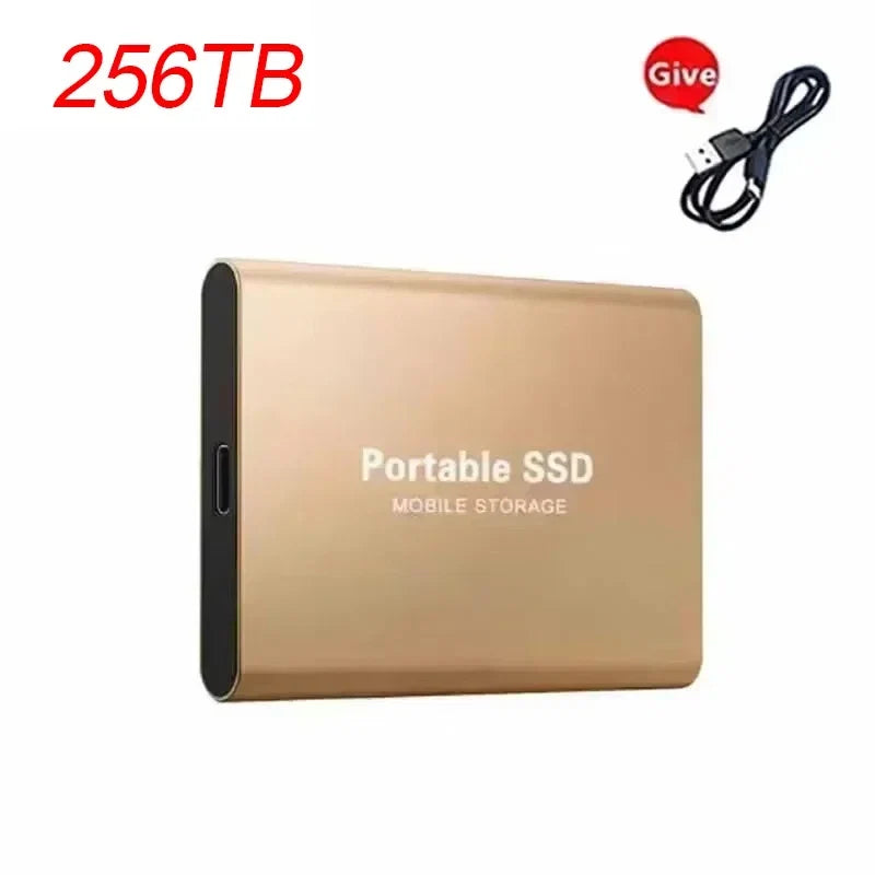 External Hard Drive High Speed Hard Disk 256TB USB3.1 Portable 128TB for Pc/Laptop/Mac/Phone Solid State Disk