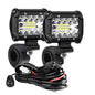 4in (102mm) & 7in (178mm) LED Work Light Bar 12-24V Combo Spot Flood Fog Lamp for 4x4 Truck ATV UTV Off-Road