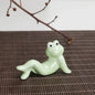Creative Ceramic Chopstick Holder Funny Frog Cutlery Stand Spoon Fork Rest Tableware Restaurant Utensil Kitchen Tools Home Decor