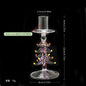 Nordic Christmas Tree Glass Candle Holders - Borosilicate Candelabra Tabletop Decor for Home, Party & Birthday