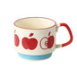 Japanese Flower Coffee Mug Set – Retro Ceramic Cup