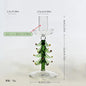 Nordic Christmas Tree Glass Candle Holders - Borosilicate Candelabra Tabletop Decor for Home, Party & Birthday