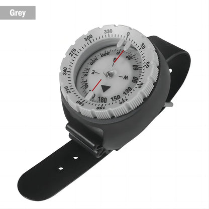 Digital Underwater Diving Compass Wristwatch 50m Waterproof Luminous Scuba Navigator