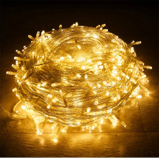 Outdoor LED String Lights 10M (32.8 ft) Waterproof Fairy Lights Festoon for Wedding Party Garden Patio