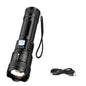 Tactical LED Flashlight — USB-C Rechargeable, Zoomable, Waterproof
