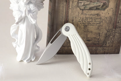 Petrified Fish PFE06 Nightingale Folding Knife, 14C28N Steel, G10 Handle