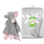 Personalized Newborn Baby Blanket with Name & Custom Stroller Gift Set