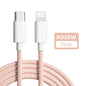 PD 20W USB-C to Lightning Fast Charging Cable for iPhone & iPad — Nylon Braided 3A, 480Mbps, 1/1.5/2m (3.3/5/6.6ft)