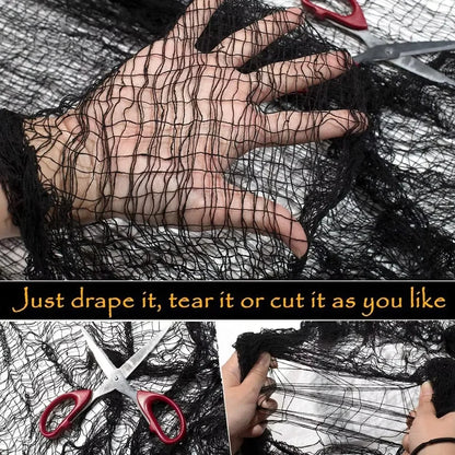 Halloween Gauze Cloth Decoration, 183 x 76cm, 4 Colors