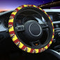 Kawaii Manga Steering Wheel Cover Soft Universal Fit 37-38 cm (14.5-15 in) Car Protector