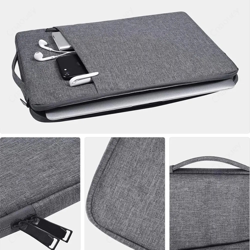 Waterproof Laptop Sleeve Handbag 11.6–16 Inch — Zippered Portable Case