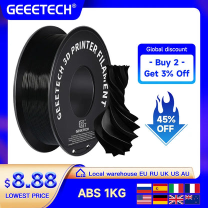 Geeetech ABS+ 3D Printer Filament, 1.75mm, 1kg