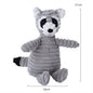Plush Corduroy Squeaky Dog Toy, Bite-Resistant Animal Plush for Puppies & Small to Large Dogs, Training & Chew Toy