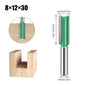 Tungsten Carbide Router Bit 3-20mm (0.12-0.79 in) Diameter, 8mm (0.315 in) Shank, Single/Double Flute Straight Bit for Woodworking