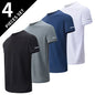 Men's Gradient Quick-Dry Sports T-Shirt Short Sleeve - Running & Fitness Casual Tee