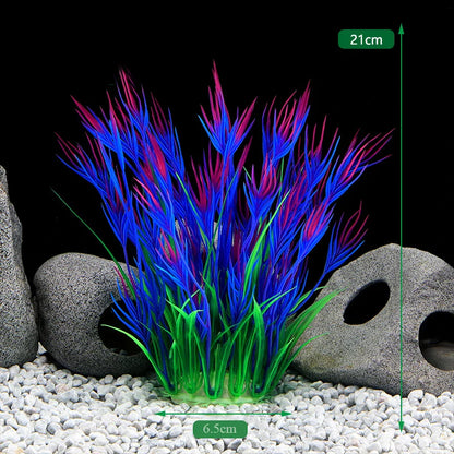 Artificial Aquarium Plants — Plastic Underwater Decorations for Fish Tanks, Realistic Aquarium Decor