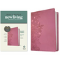 NLT Personal Size Giant Print Bible, Filament Enabled Edition (Red Letter, Leatherlike, Peony Pink) - Imitation Leather