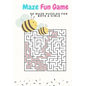 Maze Fun Game: 50 Maze Games Puzzles for Boys & Girls, Age 6+, Large Print, 1 Game Per Page - Paperback