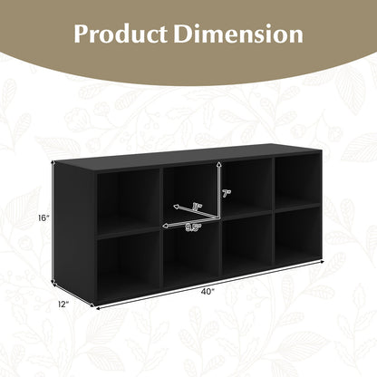 8 Cubbies Shoe Organizer with 500 LBS Weight Capacity