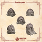 3d Printed Crimson Lords Shoulderpads x10 by Greytide Studio