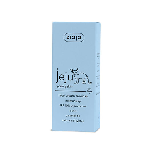Ziaja Moisturizing Face Cream with SPF10 - Hydrating, Non-Greasy, and Perfect as Makeup Base for Acne-Prone Skin