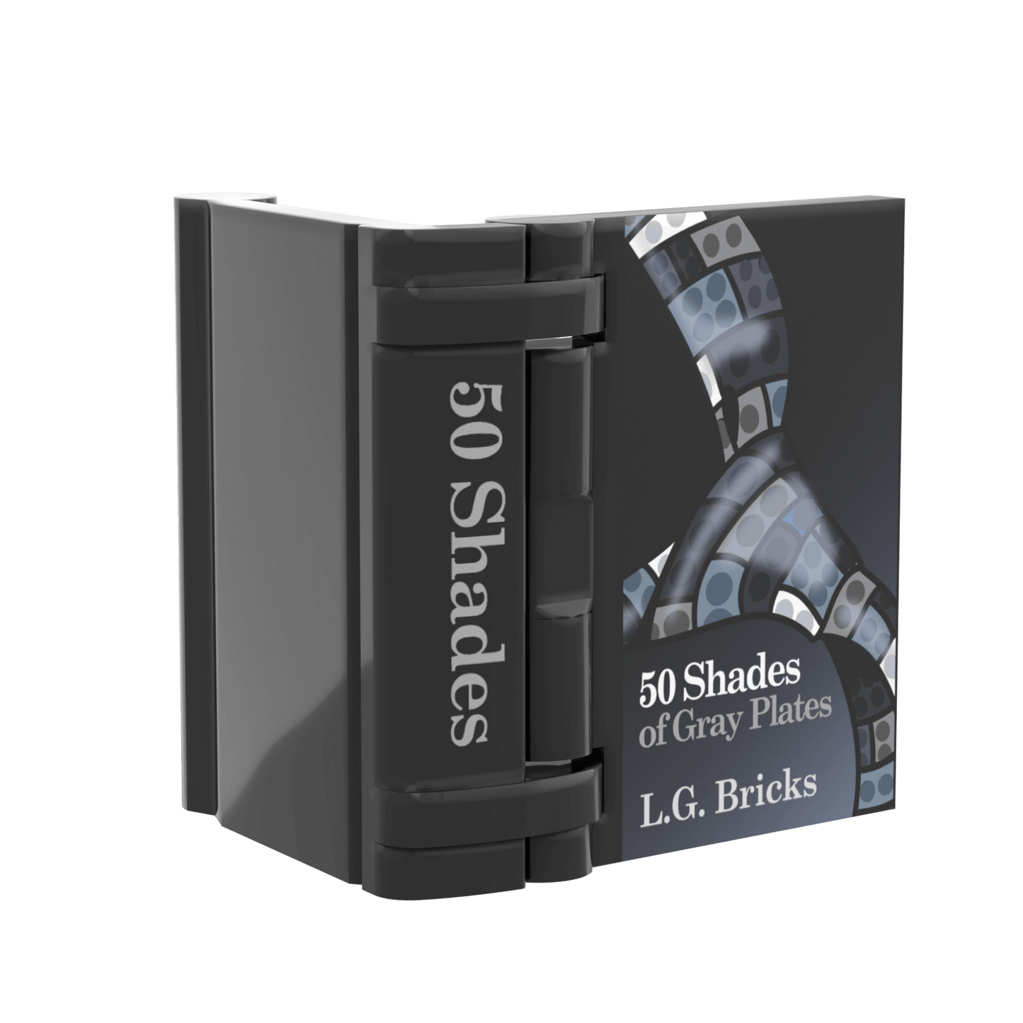 "50 Shades of Gray Plates" Book - Custom Printed Minifig Accessory - Made using LEGO® Parts