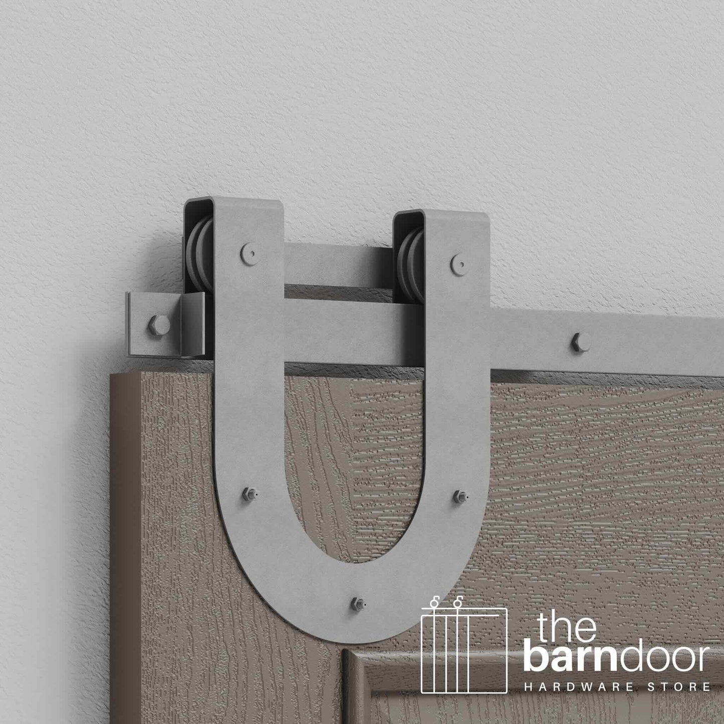 Horseshoe Heavy Duty Sliding Barn Door Hardware Kit