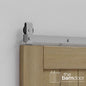 Modern J Top Mount Bifold Barn Door Hardware Kit | 2 Door Kit
