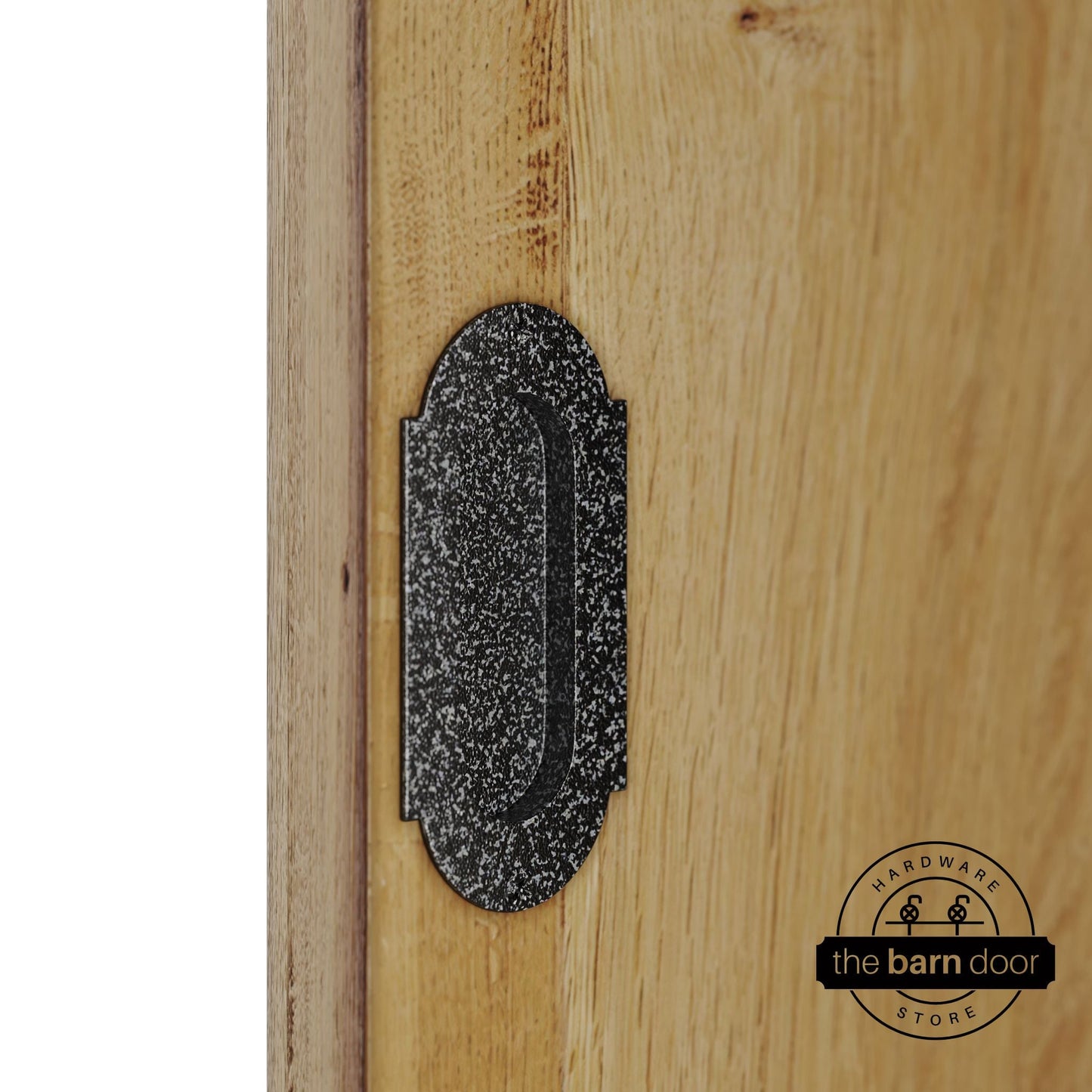 Barn Door Full Radius with Wings Flush Pull