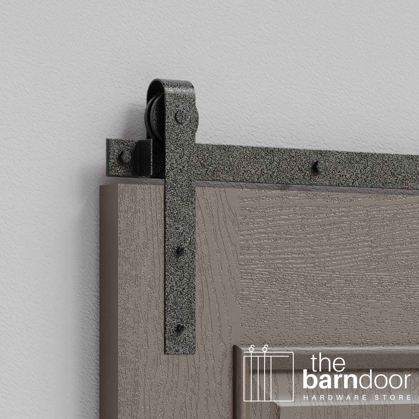 J Strap Heavy Duty Sliding Barn Door Hardware Kit
