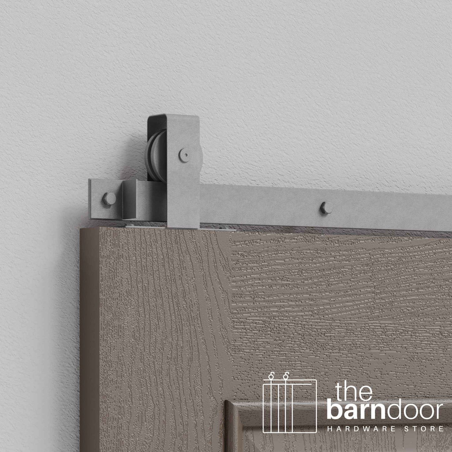 Flat Top Top Mount Heavy Duty Sliding Barn Door Hardware Kit