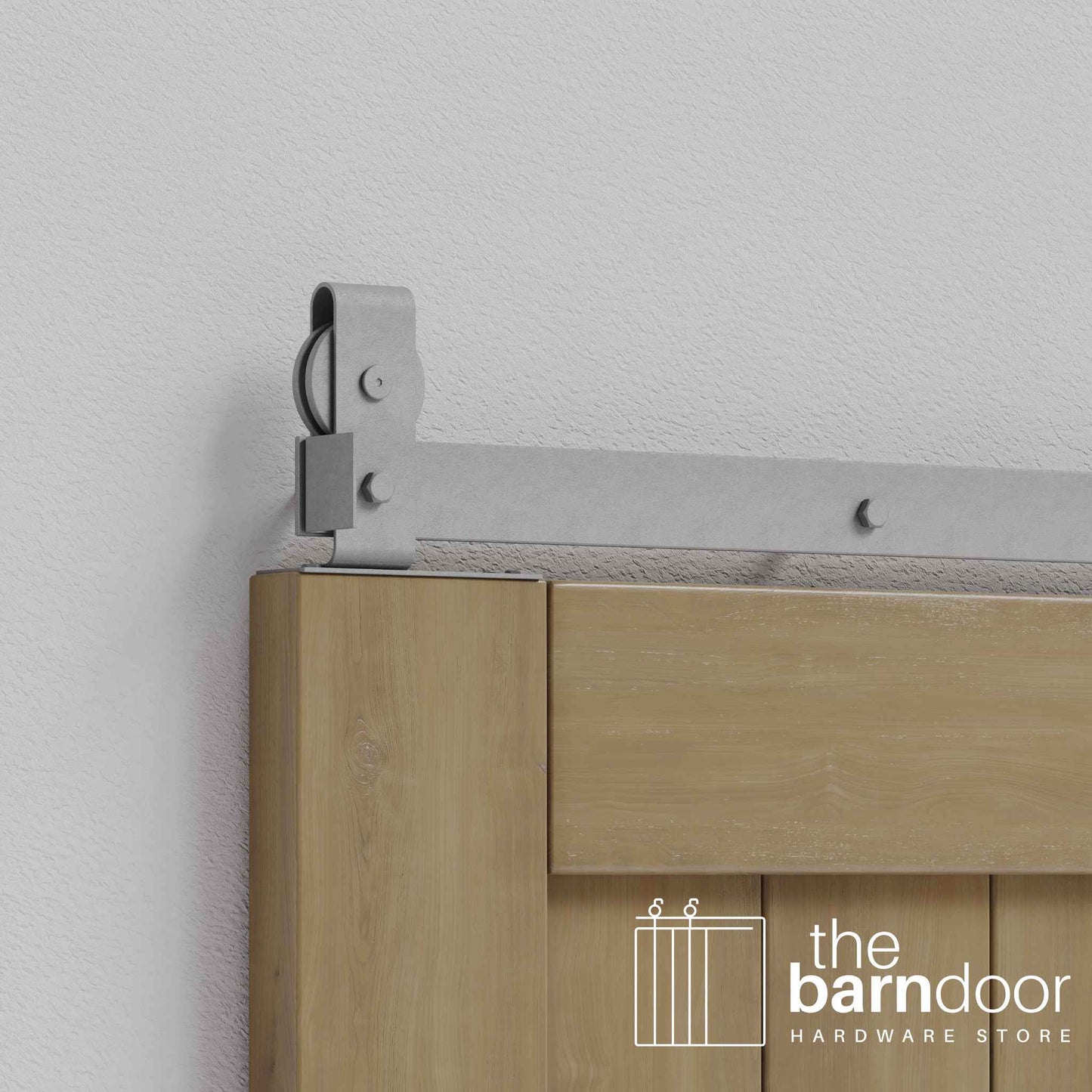 J Top Mount Heavy Duty Bifold Barn Door Hardware Kit | 12 Door Biparting