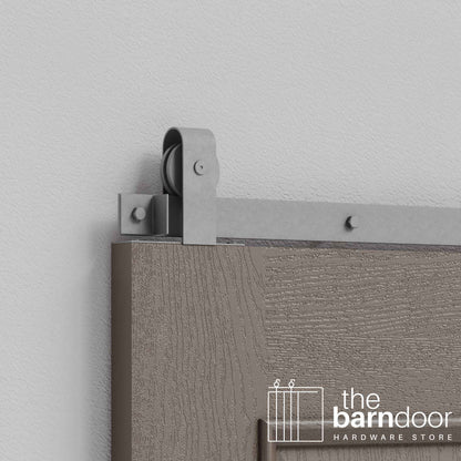 J Top Mount Heavy Duty Sliding Barn Door Hardware Kit