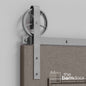 Wagon Wheel Heavy Duty Sliding Barn Door Hardware Kit