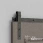Flat Top Strap Heavy Duty Sliding Barn Door Hardware Kit