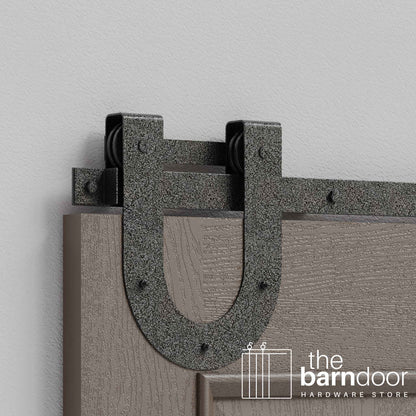 Horseshoe Heavy Duty Sliding Barn Door Hardware Kit