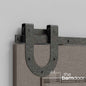 Horseshoe Heavy Duty Sliding Barn Door Hardware Kit