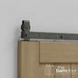 Modern J Top Mount Bifold Barn Door Hardware Kit | 8 Door Biparting