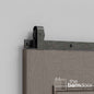 J Top Mount Heavy Duty Sliding Barn Door Hardware Kit
