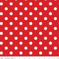 Simple Pleasures Polka Dots Red Cotton Wideback Fabric per yard
