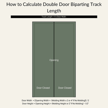 Straight Strap Black Single Track Barn Door Hardware Kit