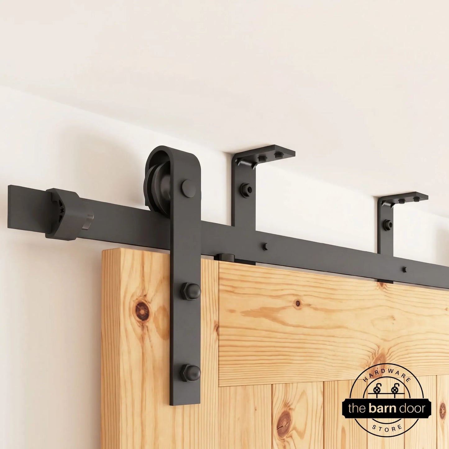 Ceiling Mounted Barn Door Hardware Kit