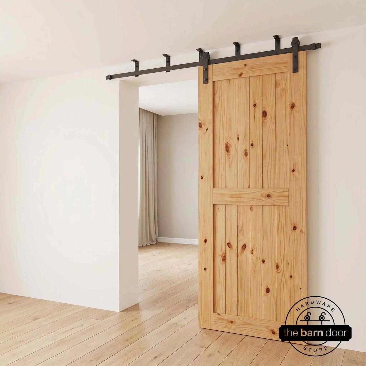 Ceiling Mounted Barn Door Hardware Kit