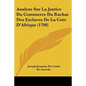 Analyse Sur La Justice Du Commerce Du Rachat Des Esclaves De La Cote D'Afrique (1798) - Paperback