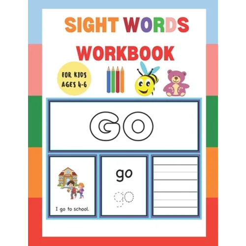 Sight Words Workbook: For Kids Ages 4-6 - Paperback