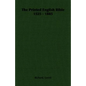 The Printed English Bible 1525 - 1885 - Paperback