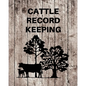 Cattle Record Keeping: Livestock Breeding and Production, Calving Journal Record Book, Income and Expense Tracker, Cattle Management Accounting Notebo - Paperback
