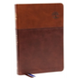 Nkjv, Matthew Henry Daily Devotional Bible, Leathersoft, Brown, Red Letter, Thumb Indexed, Comfort Print: 366 Daily Devotions by Matthew Henry - Imitation Leather