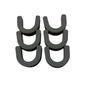 TRAPSKI Non-Skid Rubber Slot Inserts for Ski & Snowboard Racks – Gray 4-12 Packs