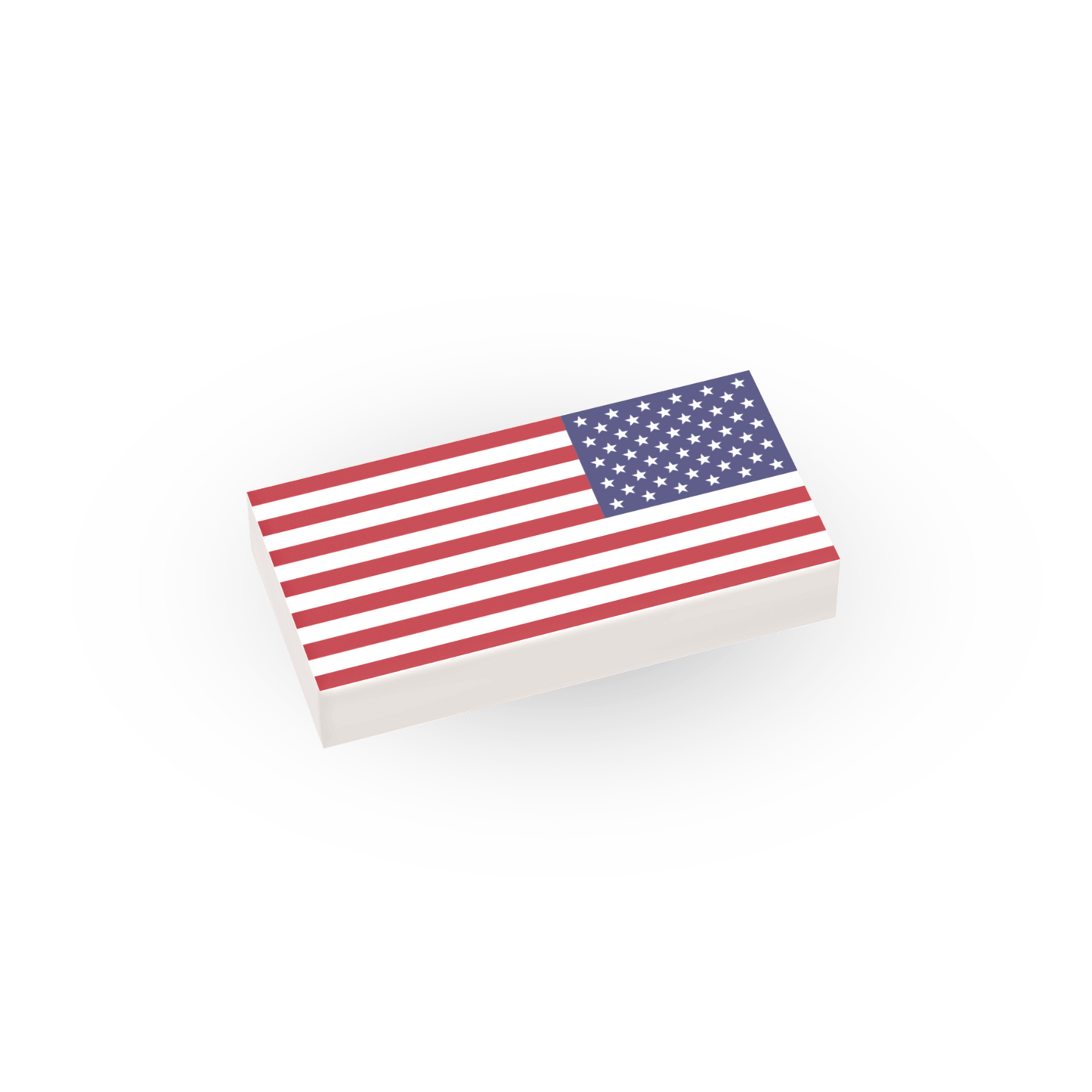USA Flag Reversed - Small - Custom Printed - Made Using LEGO® Parts